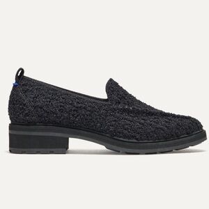 New in Box Rothy’s The Lug Loafer Black Boucle Size 8 Classic Preppy Office Shoe